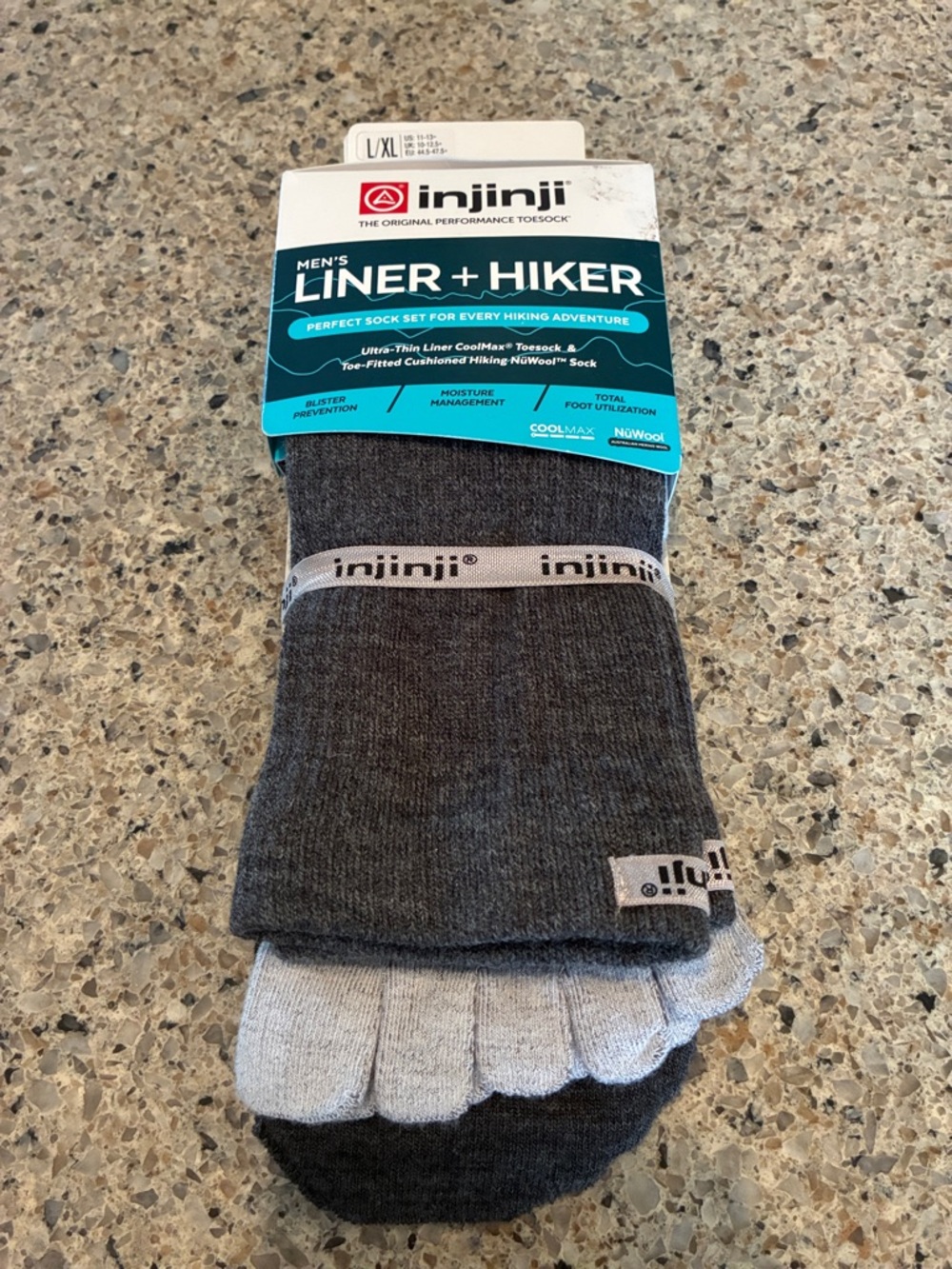 L/XL (11-13) Men’s Liner + Hiker Crew